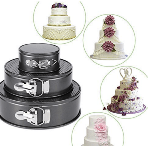 Aluminium Round Shape Cake Mould for Microwave Oven Baking Set Of 3 - Image 4